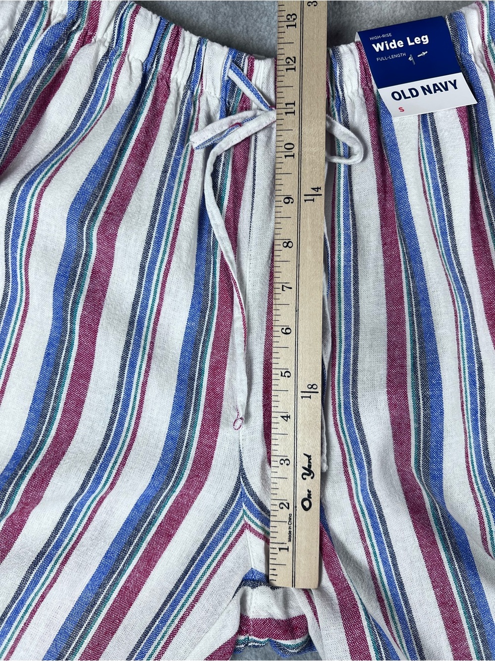 Old Navy Linen Blend NWT Pants Wide Leg Beach Coastal Breathable Size Small - Picture 12 of 14
